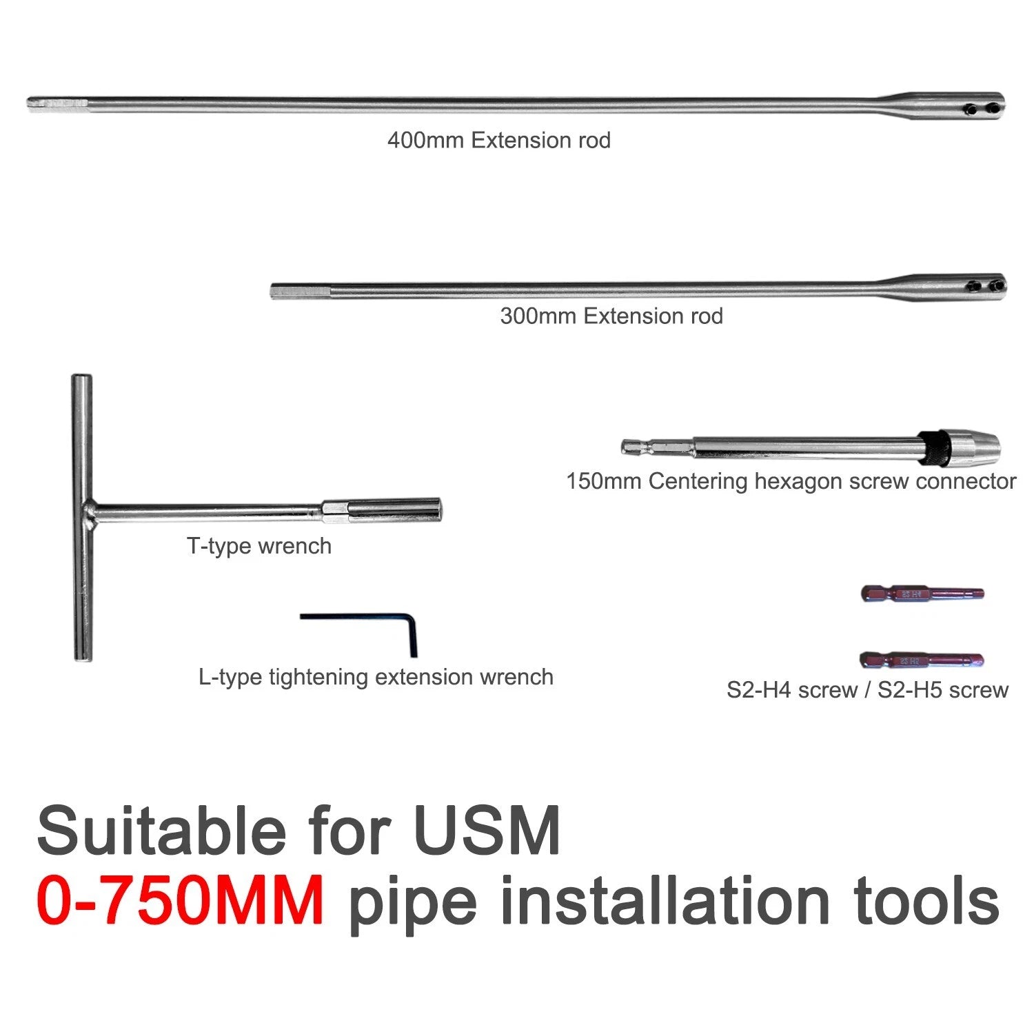 For USM Haller Furniture Installation and removal Tool Wrench Set In-pipe tools