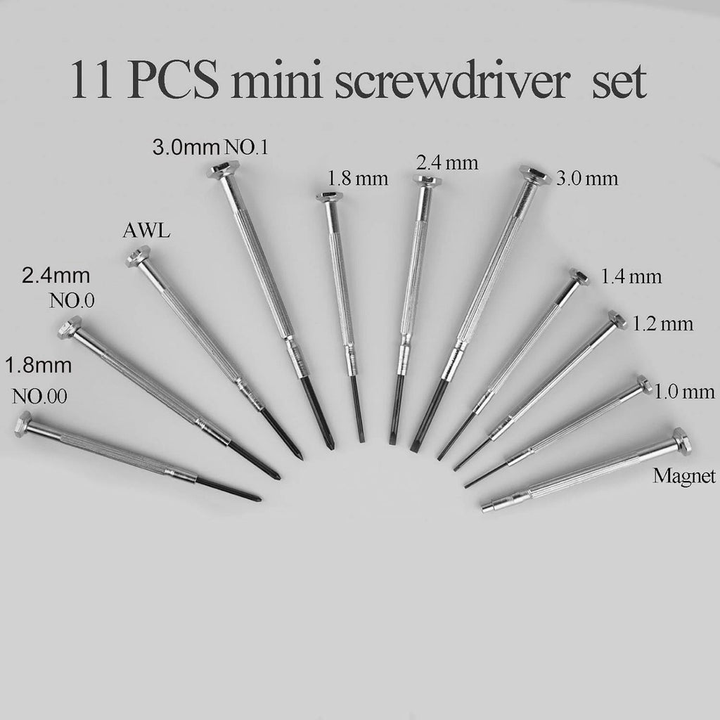 11PCS Small Precision Screwdriver Set, Premium Mini Screw Driver Set Kit, 6 Diff