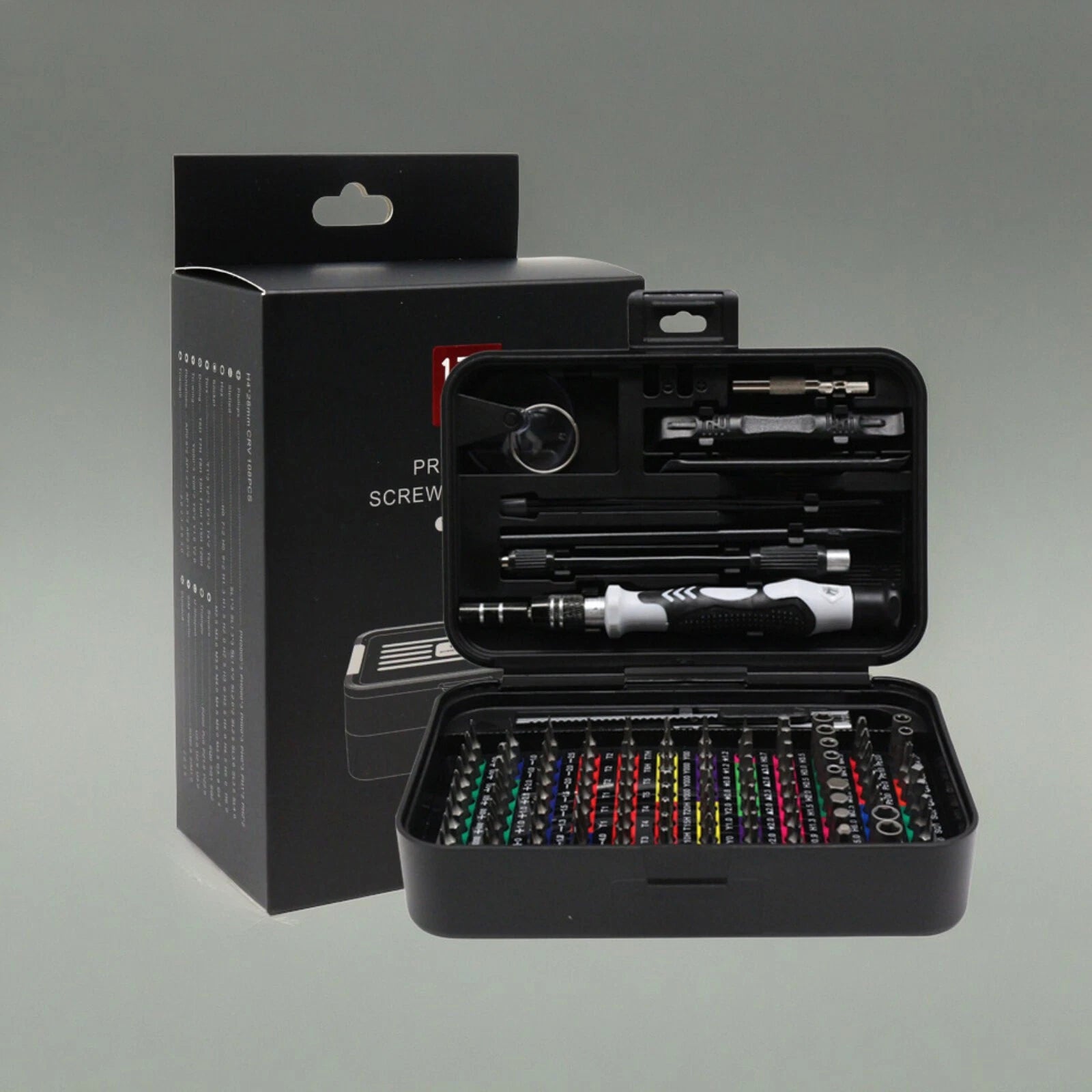 Precision Screwdriver Set with 108 Bits, 132 in 1 Small Screw Driver suits