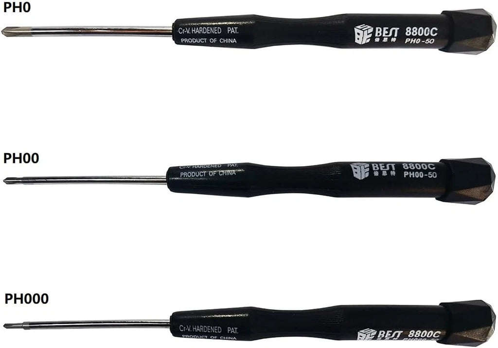 Set of 3 Phillips PH0 PH00 PH000 Precision Screwdrivers Model Making Precision M
