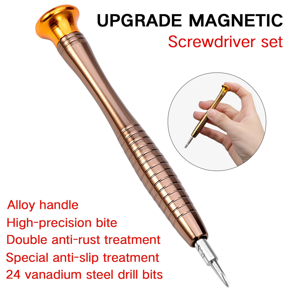 25 in 1 Precision Screwdriver Set Mini Repair Kit for Phones Watches Electronics