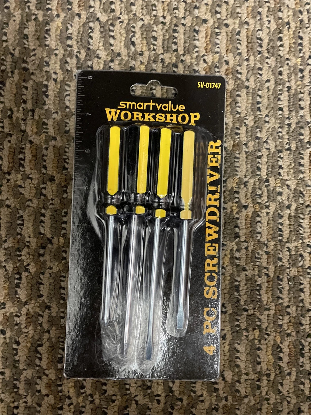 NEW SmartValue Workshop 4 Piece Screwdriver Set