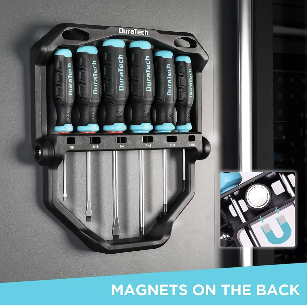 6 Pcs Magnetic Screwdriver Set, Magnet Tip 180 Rotating