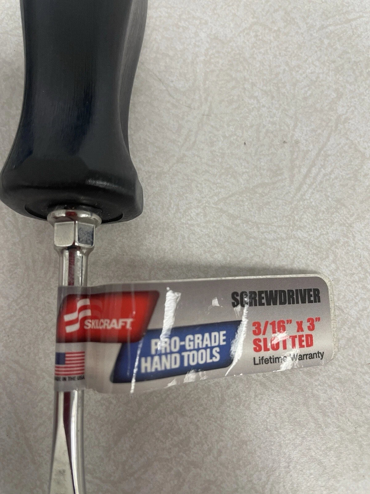 12 Pack - ABILITY ONE 5120-01-630-3067 Slotted Screwdrivers, 3/16” x 3”