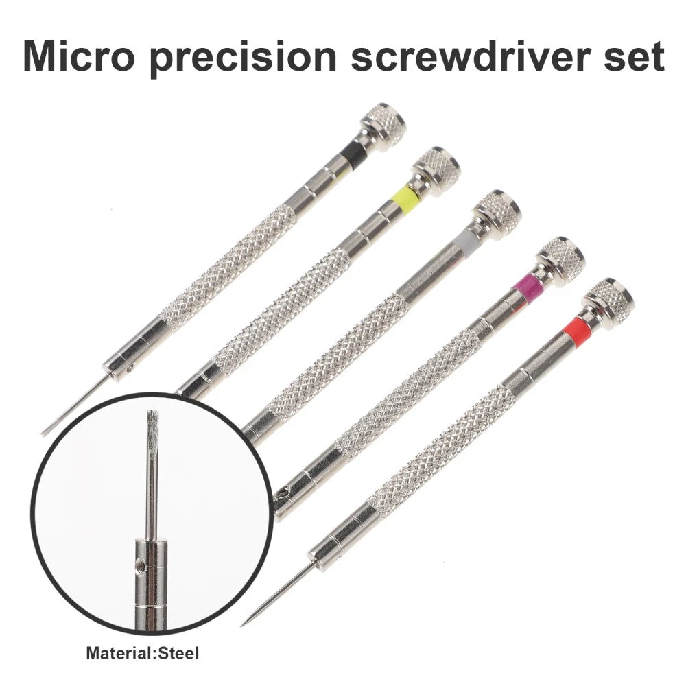 Flat Screwdriver Set Glasses Repairing Screwdrivers Watch Eyeglass