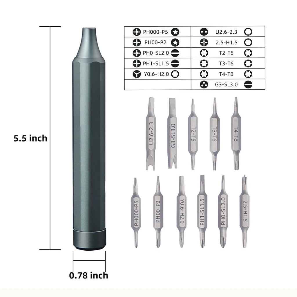 Screwdriver Set 22-in-1 Built In Manual Precision Screwdriver Set Screwdriver...