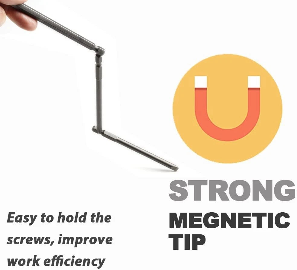 Durable 10-Piece S2 Steel Screwdriver Bit Set with Magnetic Tips - For All Tools