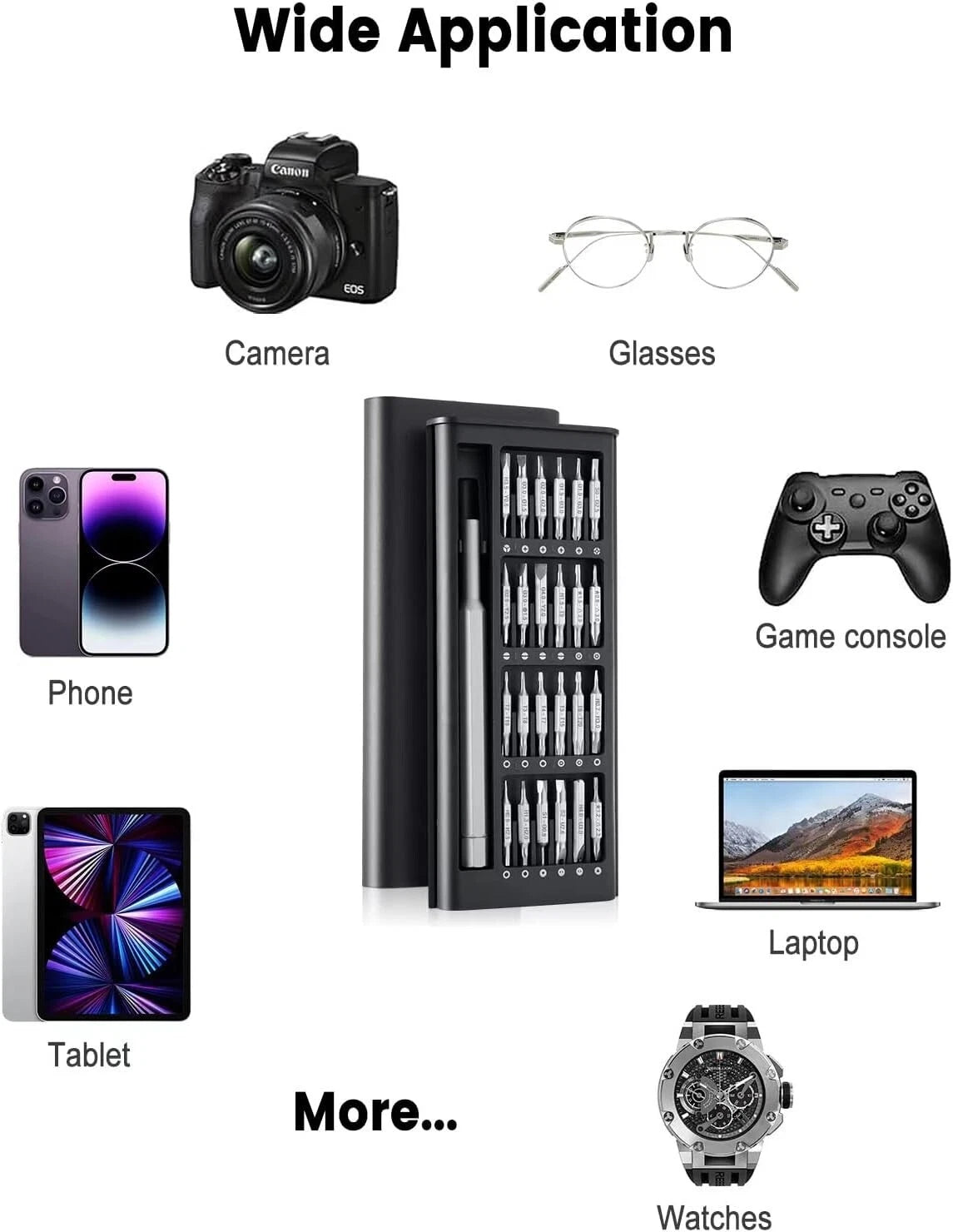 49pc Small Precision Screwdriver Set Magnetic Electronics Laptop Phones Drones