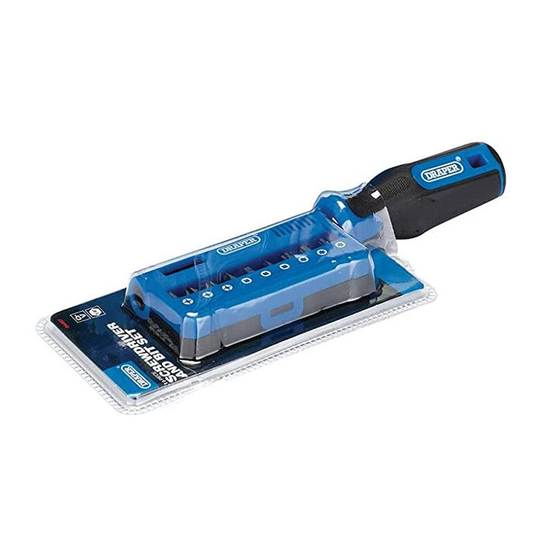 19pc Screwdriver Handle & Bit Set PZ PH TX Magnetic Holder + Case Draper 04497