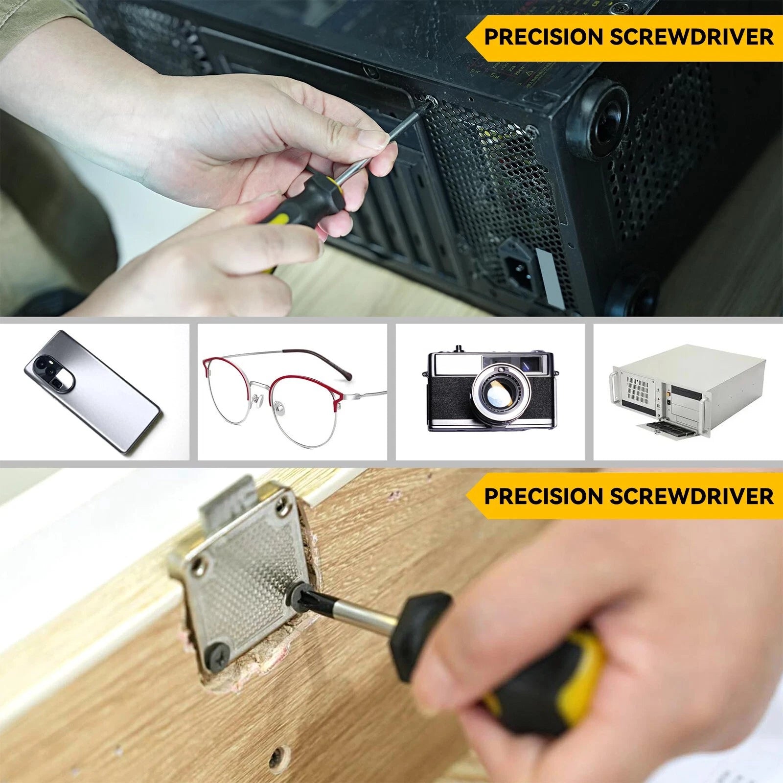 43-pc Magnetic Screwdriver Set w/ Case & Heat Shrink Repair Tool Kit