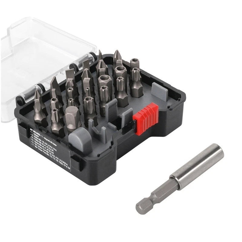 28-Piece Screwdriver Bit Set Security Bits Magnetic Holder Reusable Case New