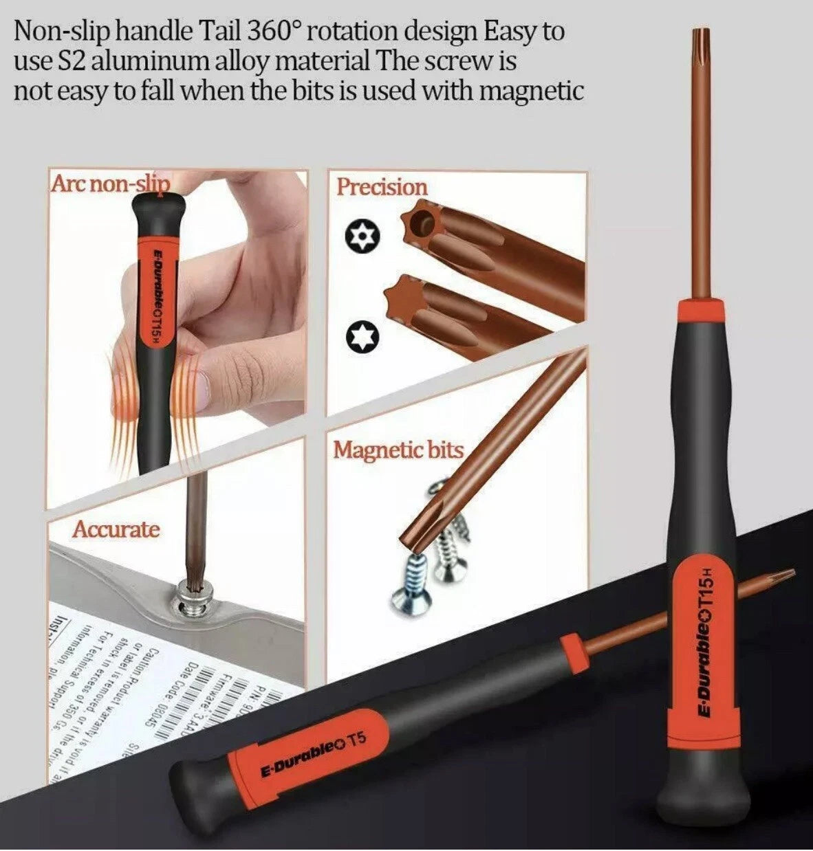 Screwdriver tool set Pocket Folding Knife Kit for TACTICAL Security Star Screws