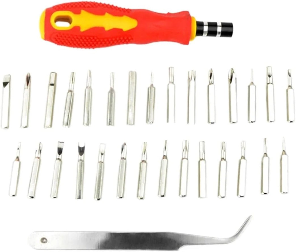 32-in-1 Precision Screwdriver Set, Multi-function Repair Tool Kit, Red
