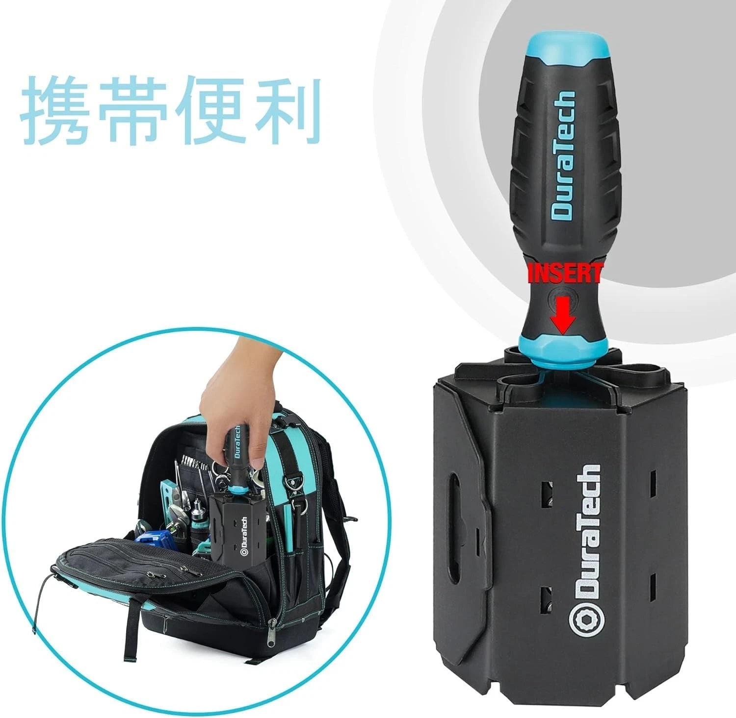 DURATECH Screwdriver Set, Replacement Screwdriver, Set of 60, Magne... Brand New