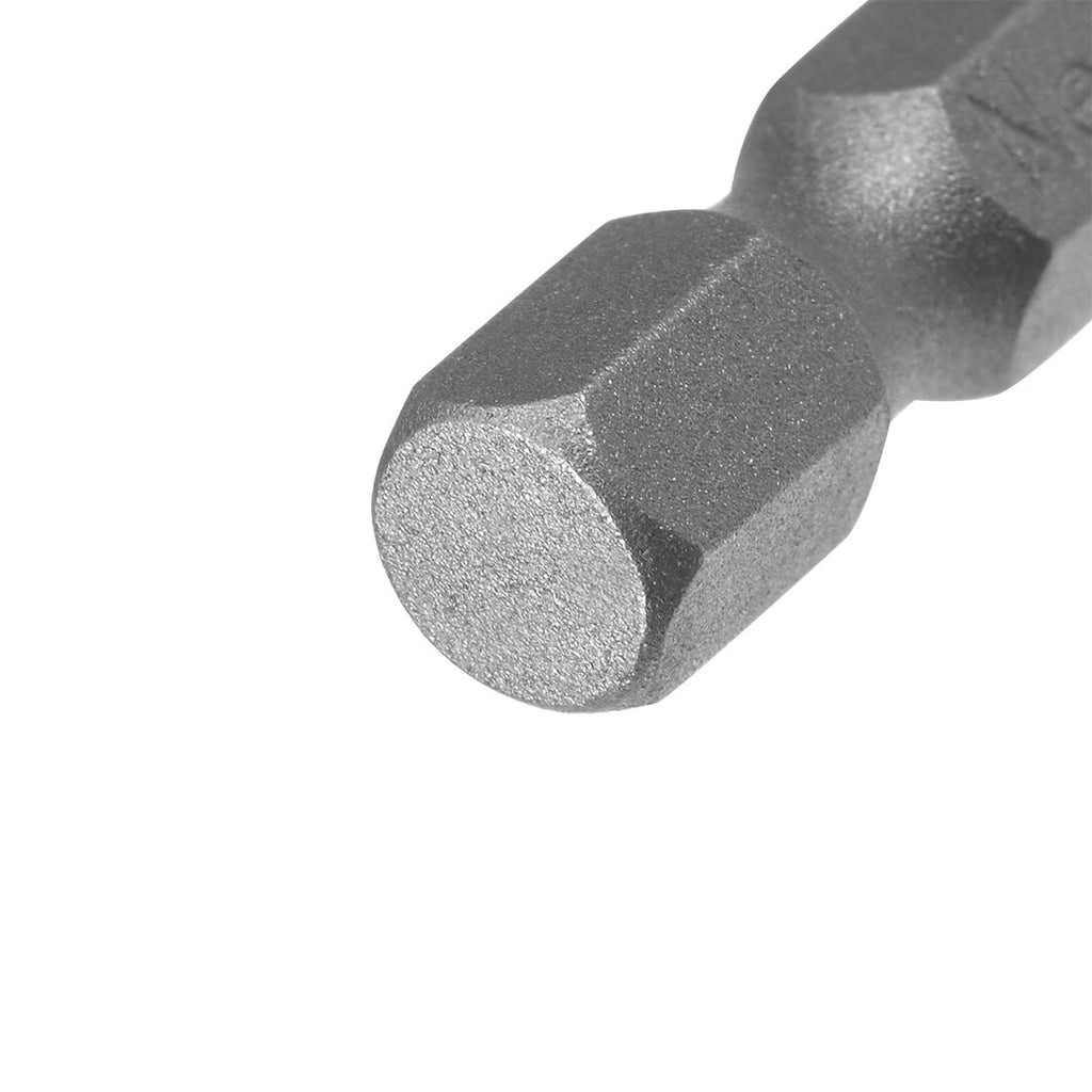 5pcs SL5 6" 1/4" Hex Shank Slotted Tip Magnetic Flat Head Screwdriver Bits S2