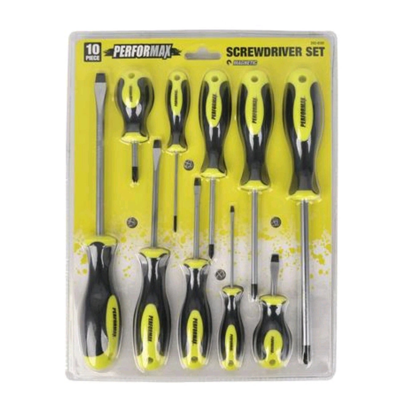 Performax Phillips & Slotted Screwdriver Set - 10 Piece