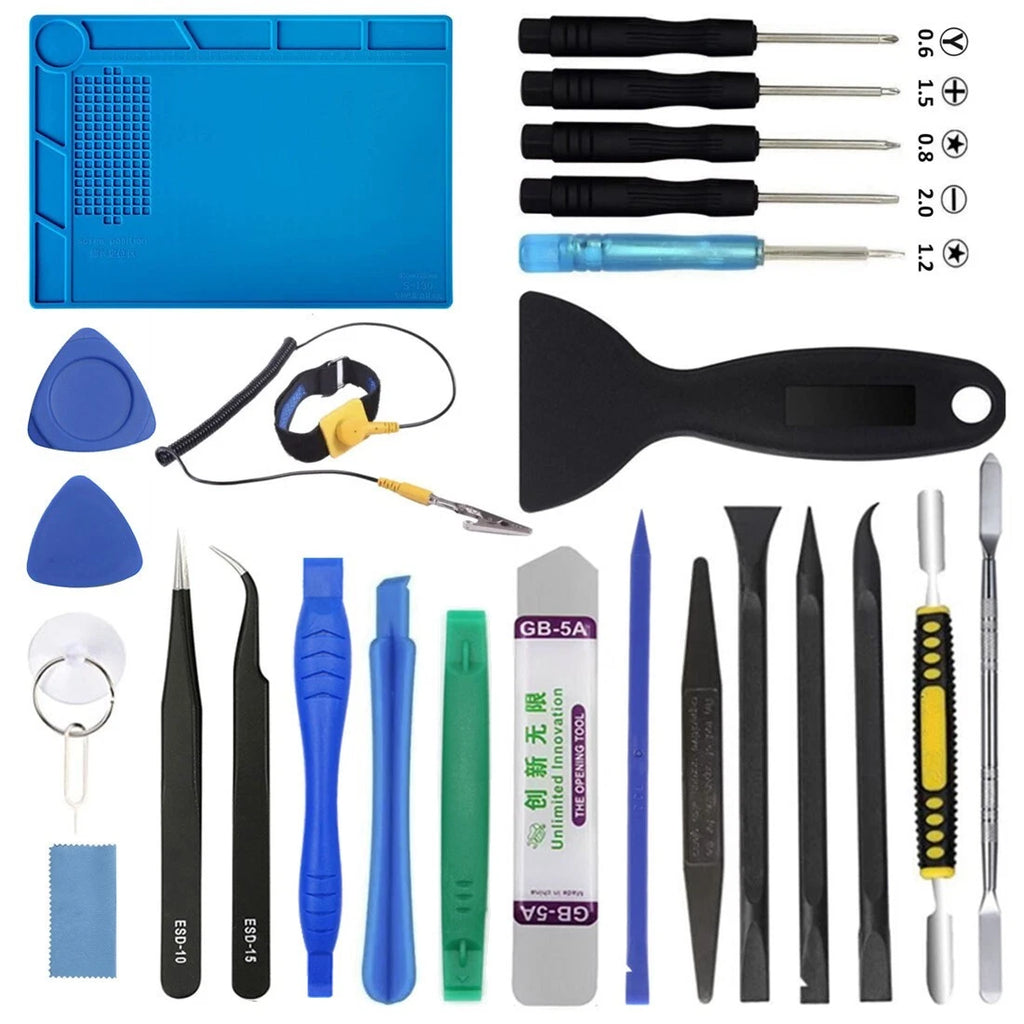 Laptop repair tools for PC Computer Phone Screen Opening Spudger Pry Mat Kit Set