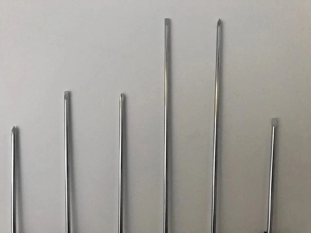 2 X 6pc Precision Screwdriver Set-Different Sizes/Heads-Long Reach Screwdrivers