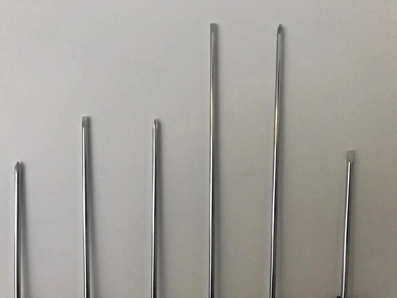 2 X 6pc Precision Screwdriver Set-Different Sizes/Heads-Long Reach Screwdrivers