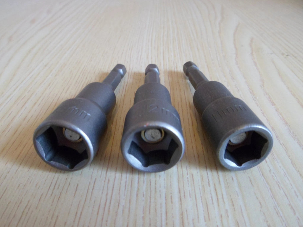 1/4" Hex Magnetic Nut Driver for Impact Drill Coach Rawl Bolts Tek Screws Fixing