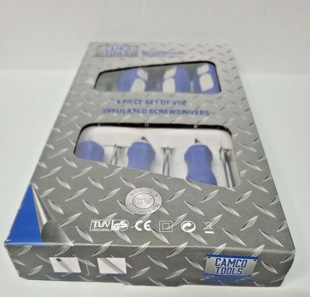 Camco Tools 6 Piece Insulated Screwdriver Set - NEW
