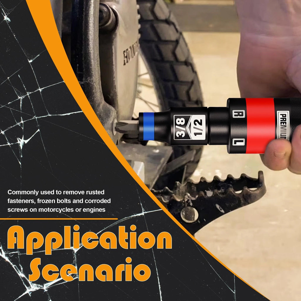 1/2" Hand Impact Screwdriver Set, 13 PCS Manual Reversible Impact Driver Kit,...