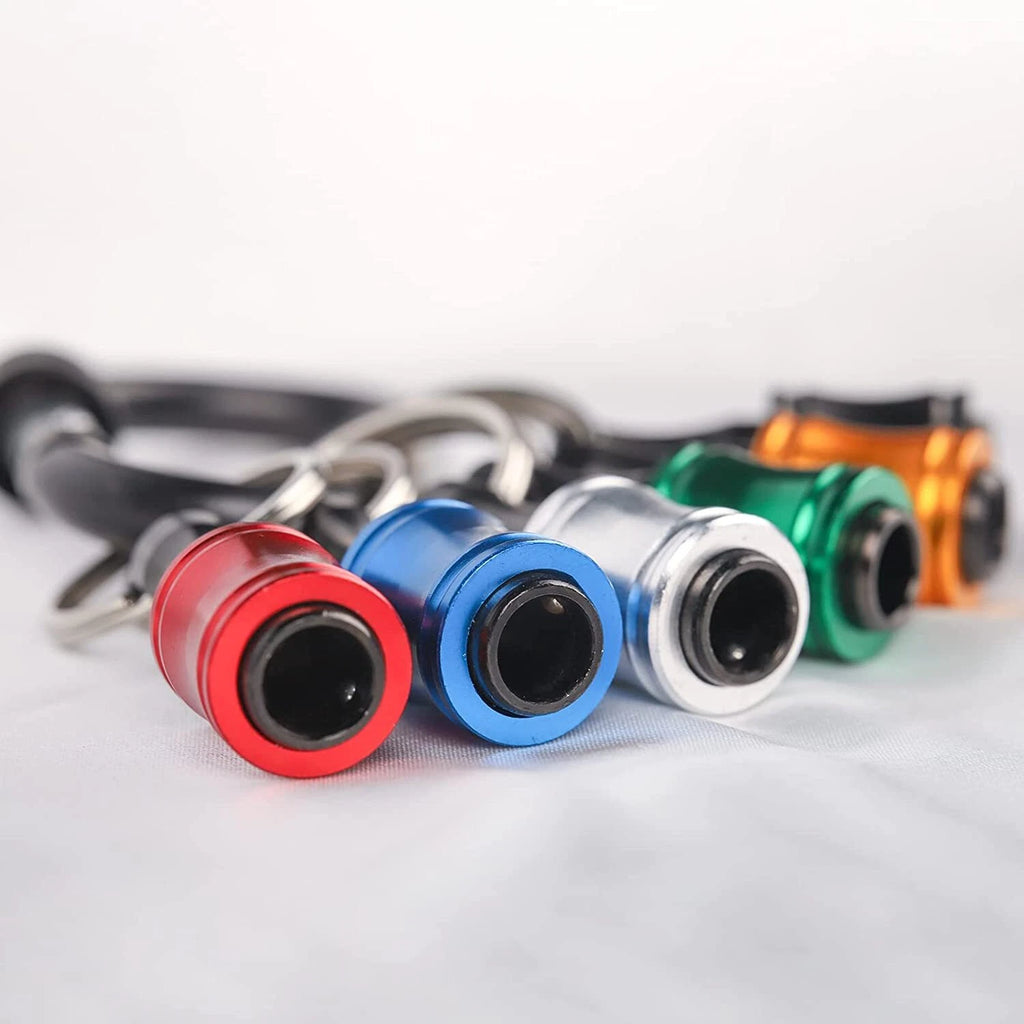 7Pcs 1/4" Hex Shank Quick Release Keychain Screwdriver Drill Bit Holder Bits Set