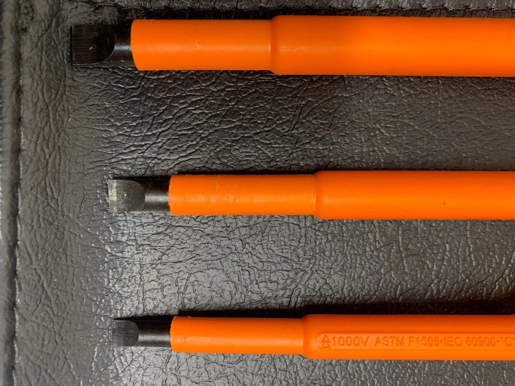 KLEIN TOOLS 33538 Insulated Screwdriver Set - 9 Pcs Great Shape