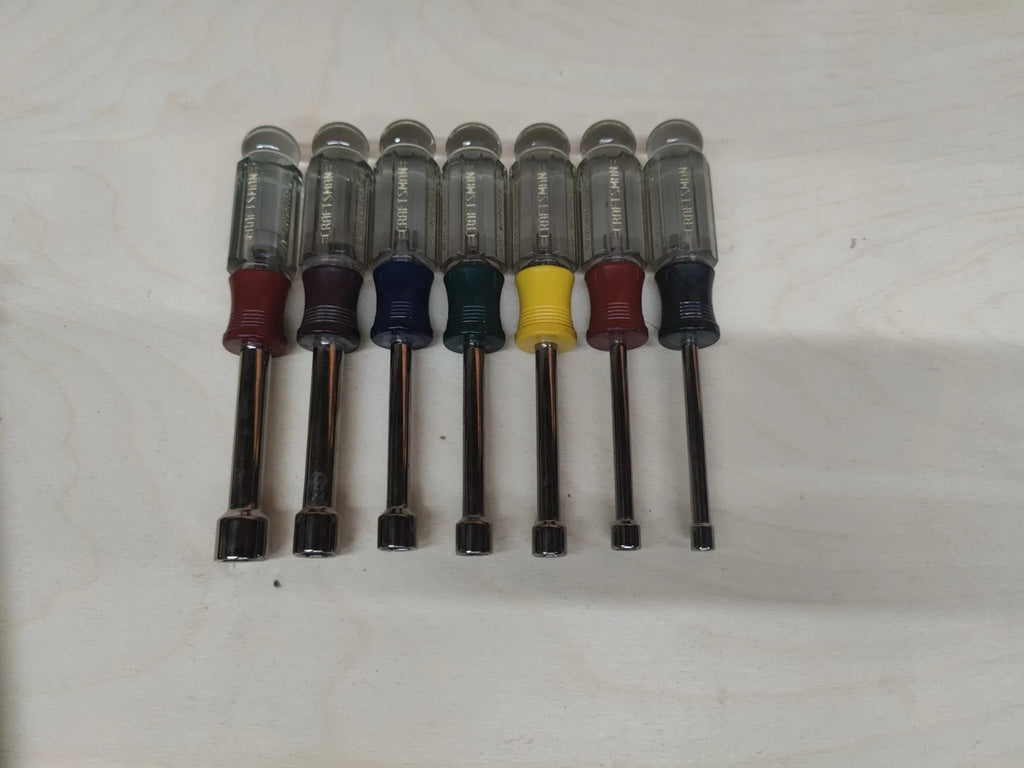 Craftsman USA 9-4196 Nutdriver Set 7 Pc w/ wall holder 3/16" thru 1/2"  H Series