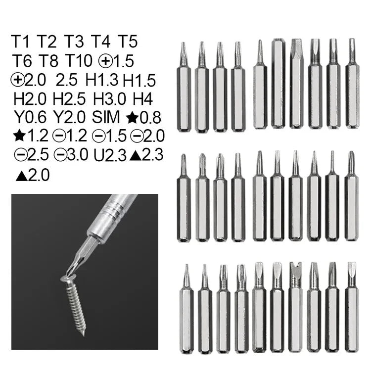 Screwdriver Set Magnetic Precision 32 In 1 Screwdriver Bits RepairScrew Driver