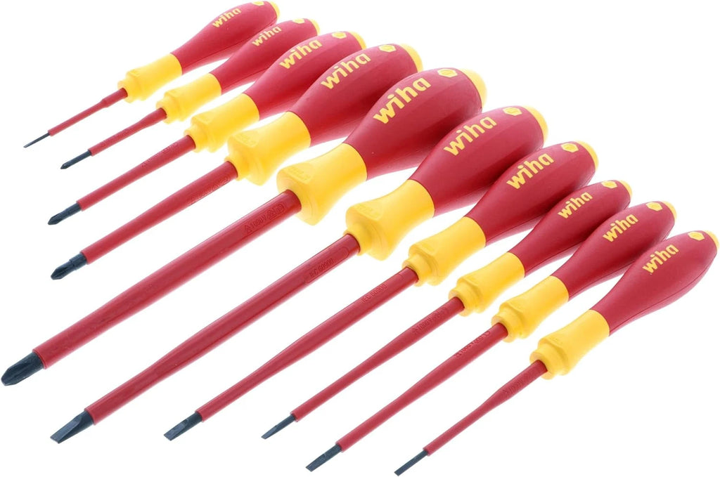 32093 Slotted and Phillips Insulated Screwdriver Set, 1000 Volt, 10 Piece