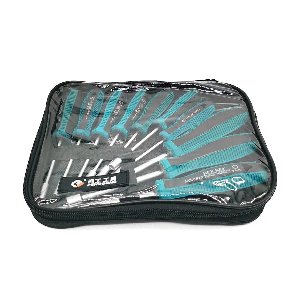 8/10Pcs Hex Nut Driver Socket Screwdriver Chrome Alloy Steel Deep Hole Set