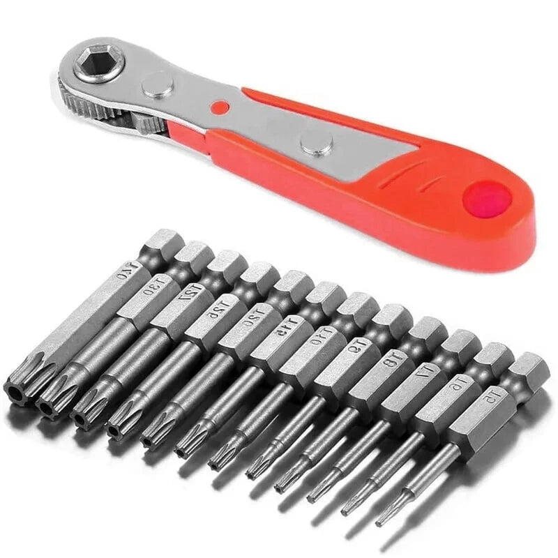 13PCS Magnetic Torx Bit Set Impact Driver Drill Security Tamper Proof T5-T40