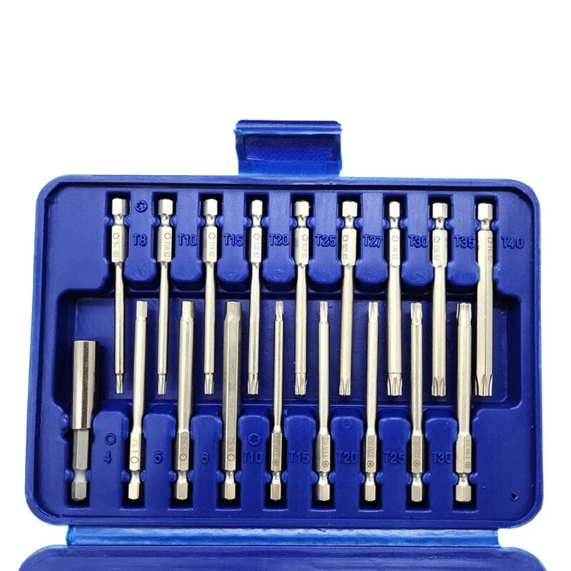 50Pcs Screwdriver Bit Set Torx  Security for Head Screwdriver Drill Set