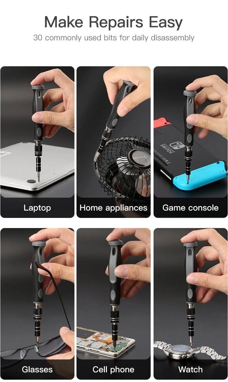 32-in-1 Precision Magnetic Screwdriver Set – CR-V Steel, Portable Repair Kit