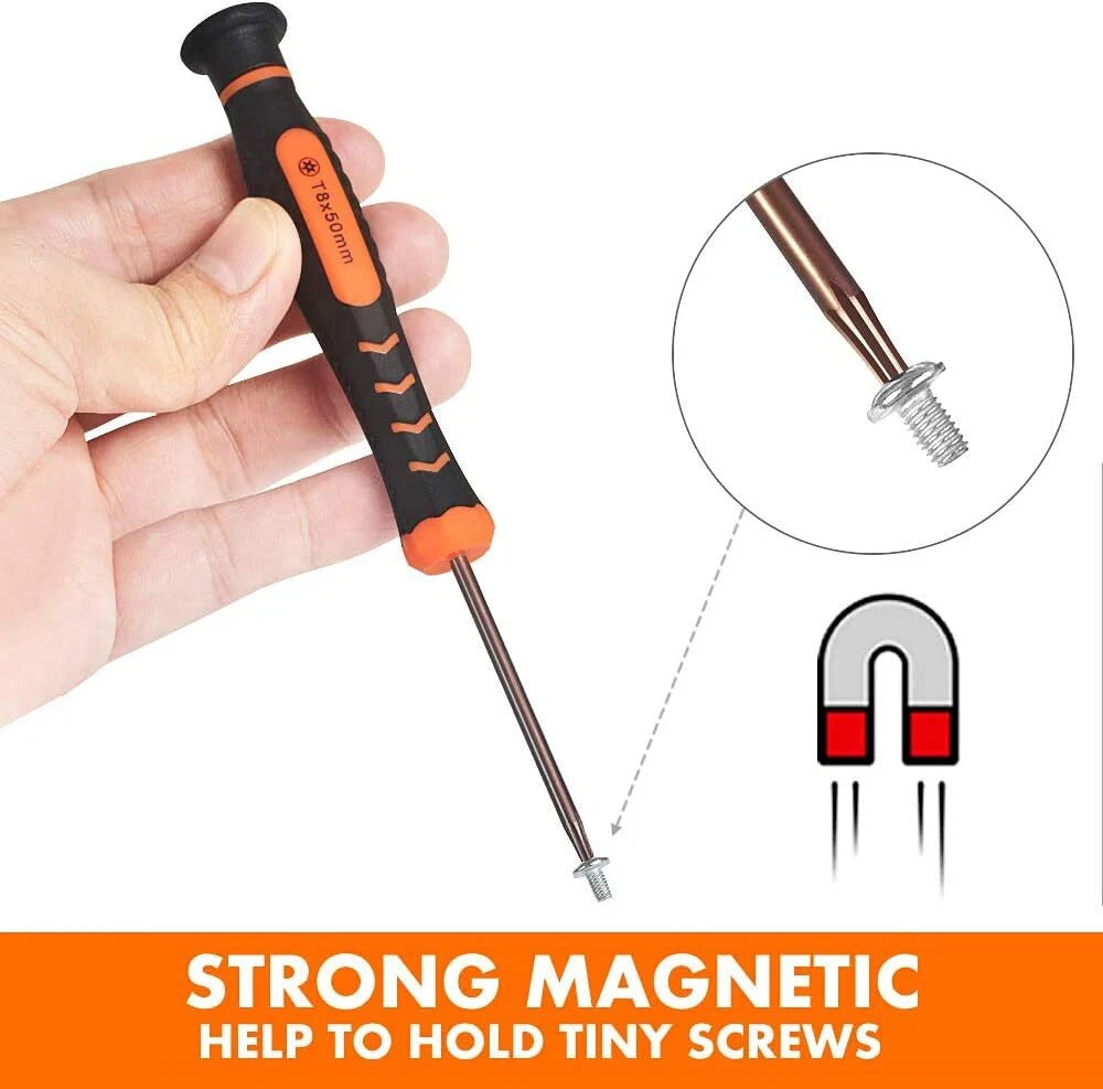 Torx Screwdriver Set of T2-T15, TECKMAN 10-Piece Magnetic Small Torx Securi