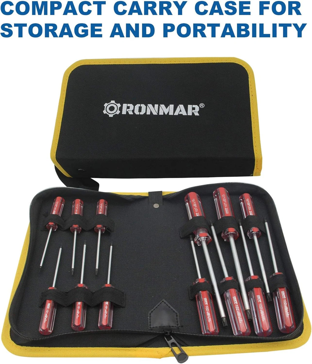 13-Piece Magnetic Torx Screwdrivers Set, Security Tamper Proof, T4、T5、T6、T7、T8、T