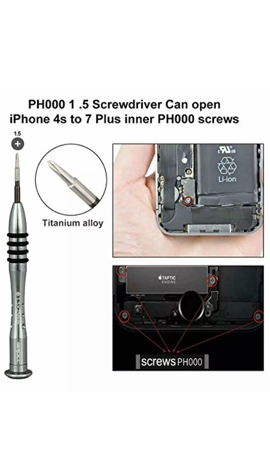 Screwdriver Kit Repair Tools 0.8 Y000 P2 PH000 For IPhone 11 XS 8 7 16 15 14 12