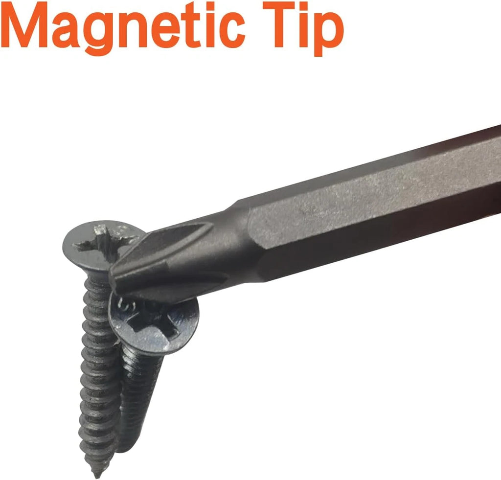 6Pcs 50Mm JIS Screwdriver Bit Set with Magnetic Tip,1/4 Hex Shank, S2 Alloy Stee