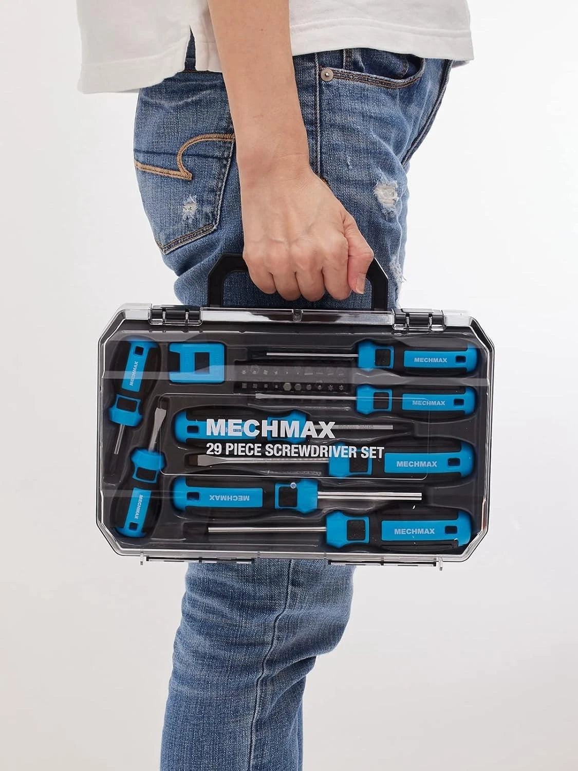 29Pc MECHMAX Magnetic Driver Set –  Star, Hex + Magnetizer, Case