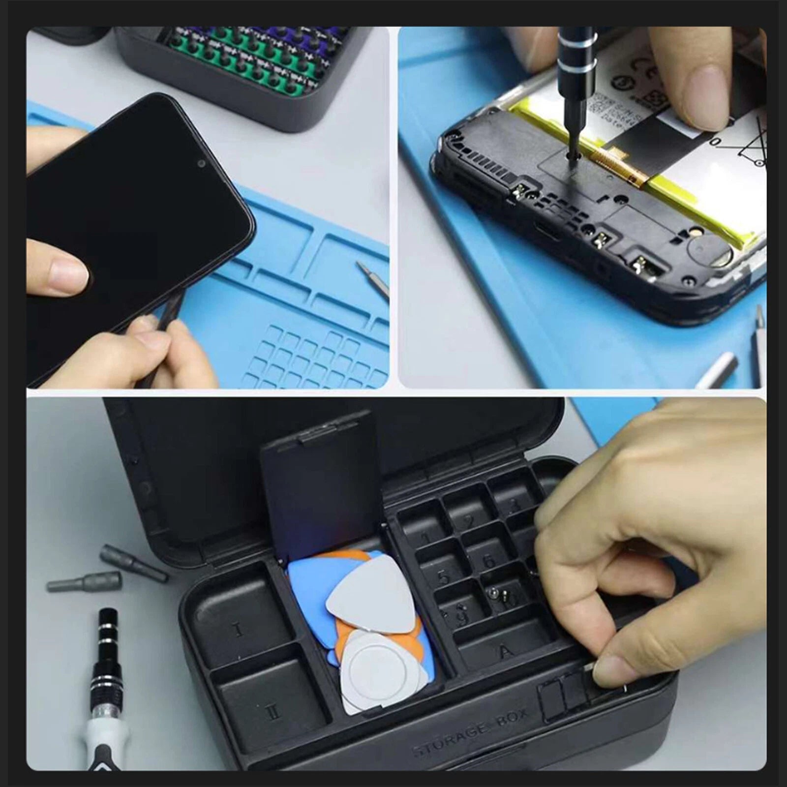 Precision Screwdriver Set with 108 Bits, 132 in 1 Small Screw Driver suits