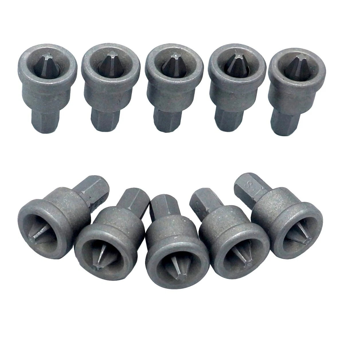 10 X Drywall Screw Adaptor set Plasterboard 2 Driver Bits 25mm Long Hex Shaft