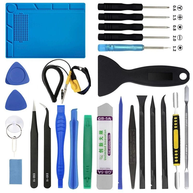 Laptop repair tools for PC Computer Phone Screen Opening Spudger Pry Mat Kit Set