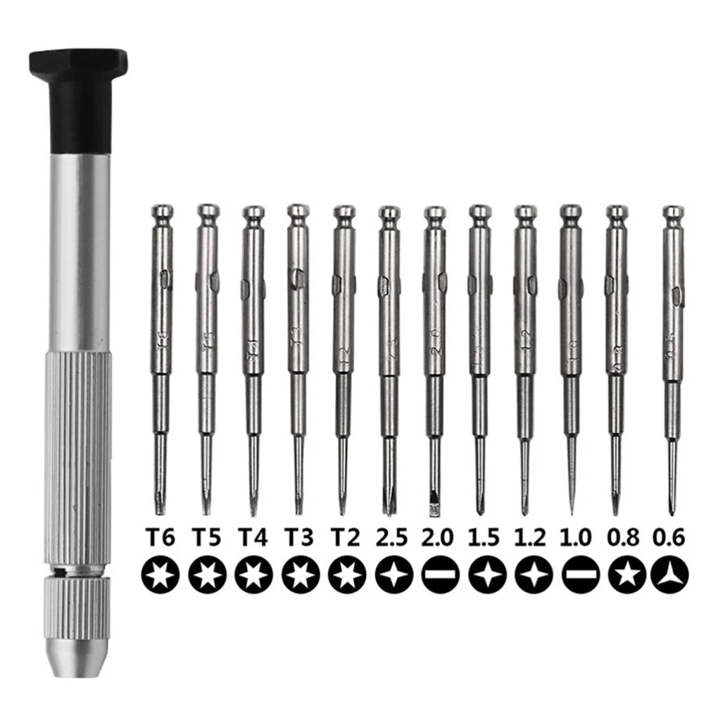 Screwdriver Set Mobile Tool Kit Repair Screwdrivers Precision 13 in