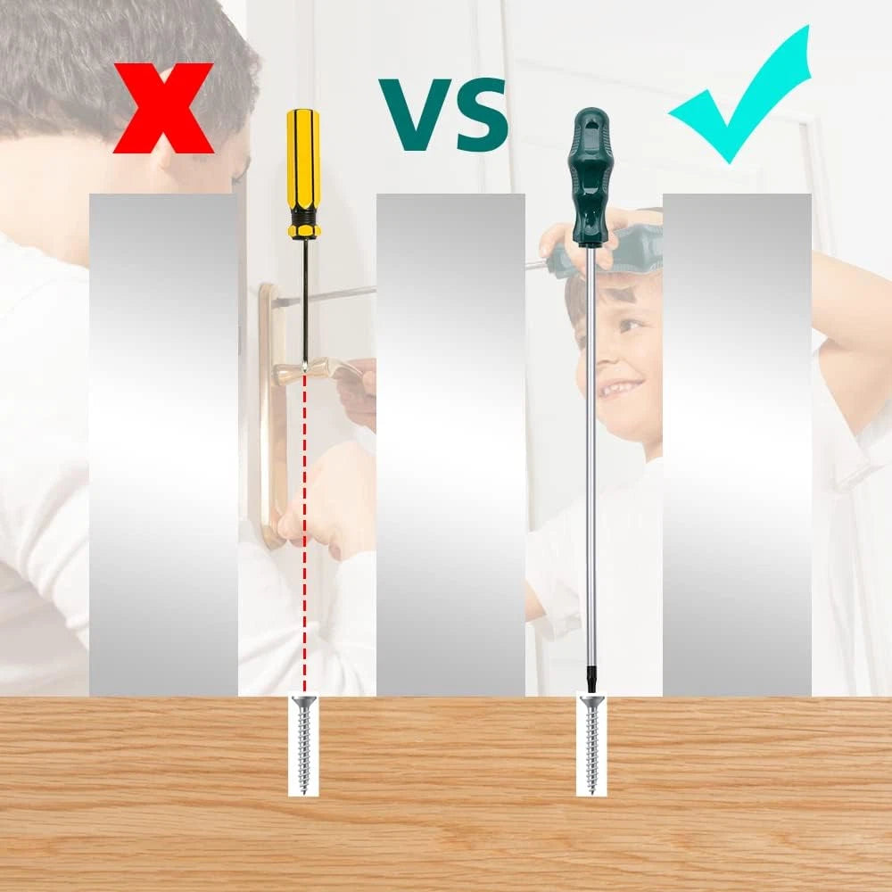 Extra Long Torx Screwdrivers Set, 5Pcs 12In Magnetic Torx Screwdrivers Set, T15