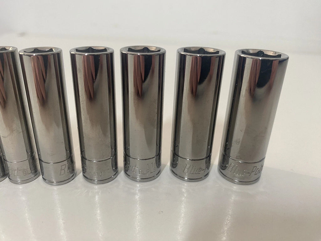 Blue Point 1/4" Deep Socket Set 4mm-13mm 10pc Set - As sold by Snap On