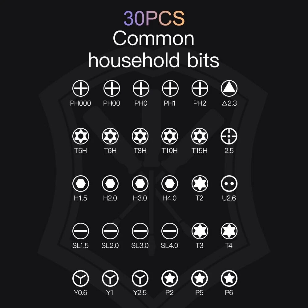 32-in-1 Precision Magnetic Screwdriver Set – CR-V Steel, Portable Repair Kit