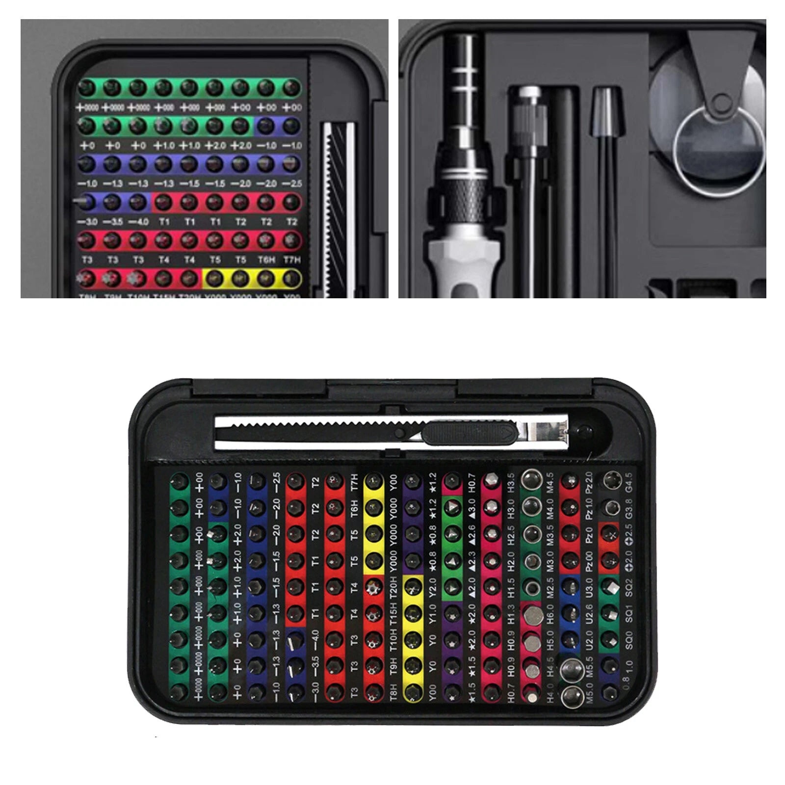 Precision Screwdriver Set with 108 Bits, 132 in 1 Small Screw Driver suits