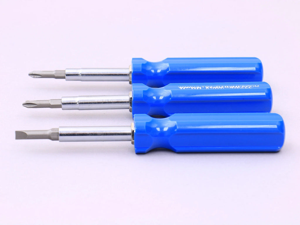 6 in 1 Screwdrivers three (3) of them NEW blue color. Nice quality hardened.