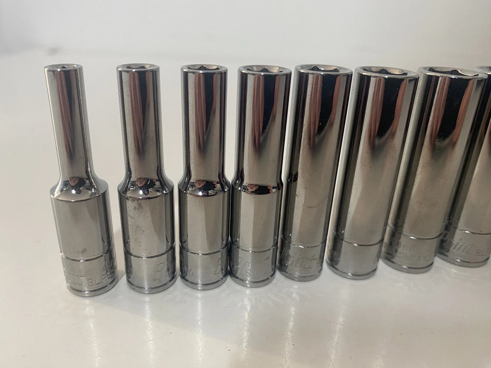 Blue Point 1/4" Deep Socket Set 4mm-13mm 10pc Set - As sold by Snap On